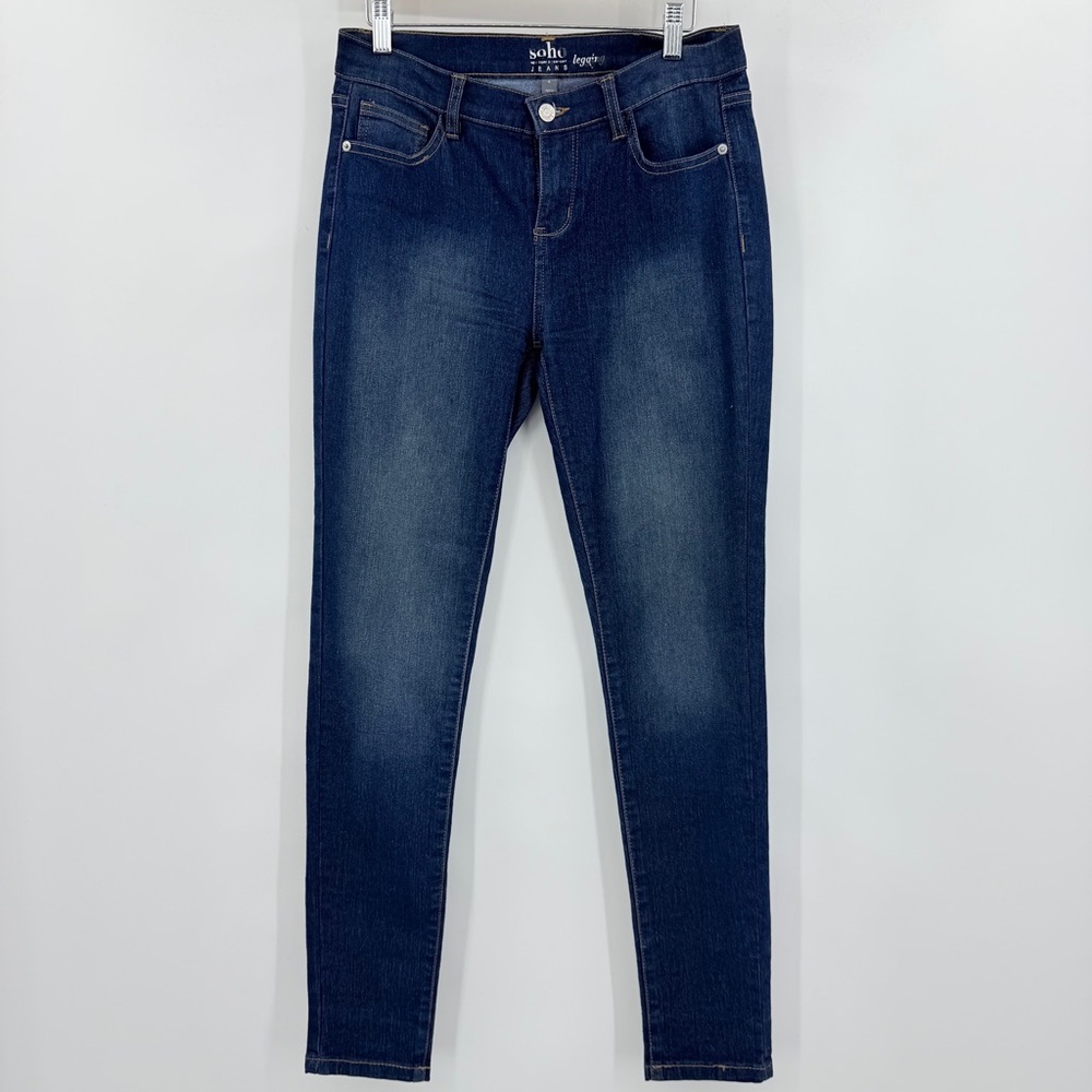 SOHO New York & Company Indigo Blue Women's Skinny Jeans Leggings Size 4